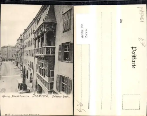 152532,Innsbruck Herzog Friedrichstrasse Goldenes Dachl Brunnen