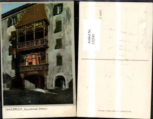 152545,Innsbruck Präge Ak Goldenes Dachl Goldverzierung sign Zeno Diemer pub Ottmar Zieher