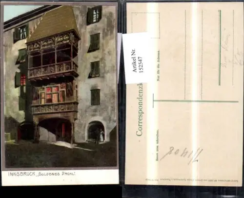 152547,Innsbruck Präge Ak Goldenes Dachl Goldverzierung sign Zeno Diemer pub Ottmar Zieher 2990