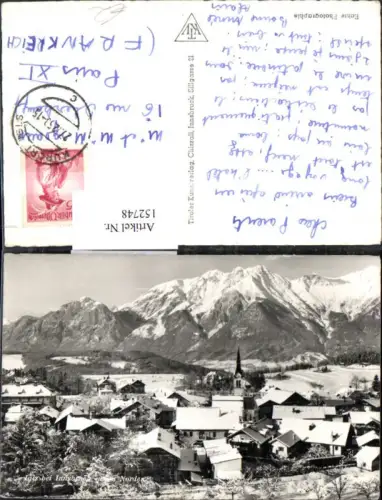 152748,Igls b. Innsbruck geg. Norden Winteransicht 1953