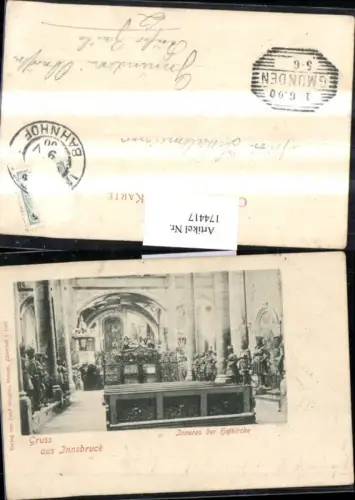 174417,Gruß aus Innsbruck Inneres der Hofkirche Kirche