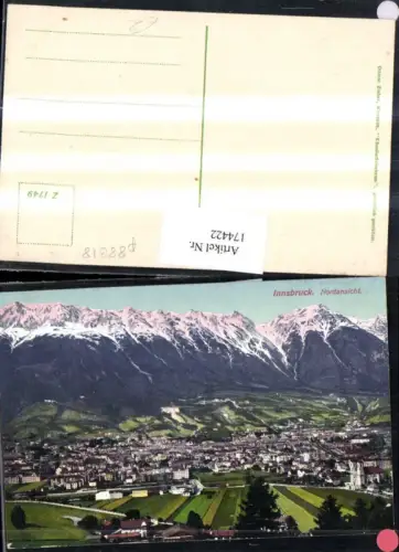 174422,Innsbruck Teilansicht Nordansicht Berge