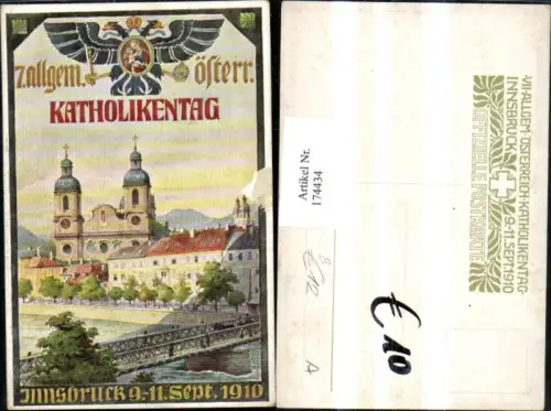 174434,Innsbruck Ortsansicht Katholikentag 9-11 September 1910