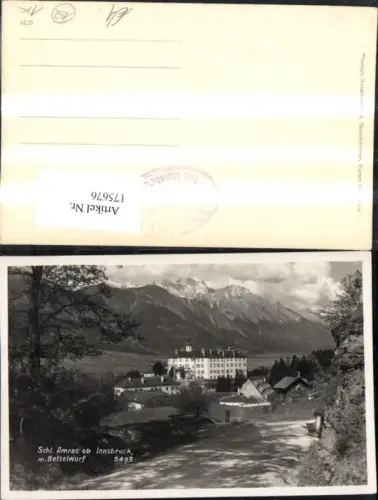 175676,Innsbruck Schloss Amras Ambras m. Bettelwurf