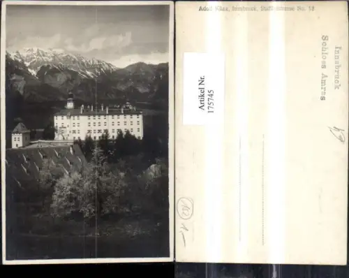 175745,Innsbruck Foto Ak Schloss Ambras