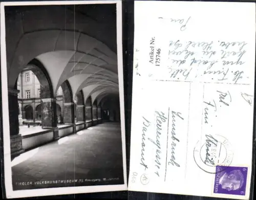 175746,Innsbruck Foto Ak Tiroler Volkskundemuseum Kreuzgang 16. Jahrhdt.