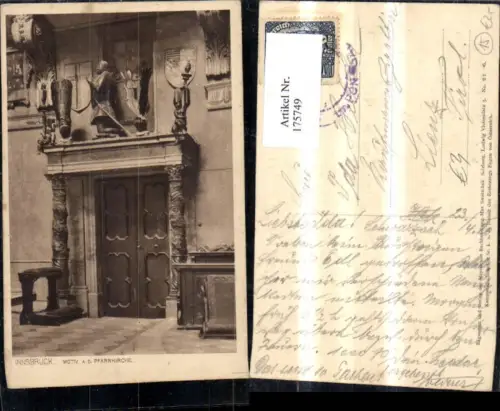 175749,Innsbruck Motiv a. d. Pfarrkirche Kirche Tür Eingang