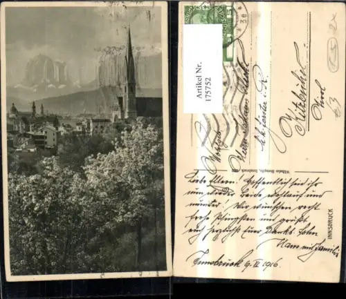 175752,Innsbruck Ansicht m. Baumblüte i. Vordergrund