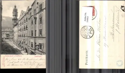 184964,Innsbruck Goldenes Dachl u. Stadtthurm