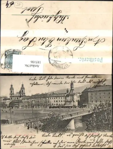 185106,Innsbruck Innquai m. Kaserne Brücke