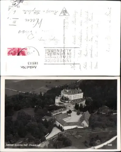 185113,Innsbruck Schloss Ambras Luftbild