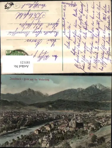 185121,Innsbruck Blick v. d. Weiherburg