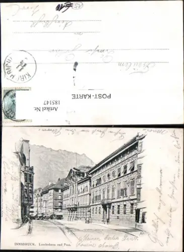 185147,Innsbruck Landeshaus u. Post