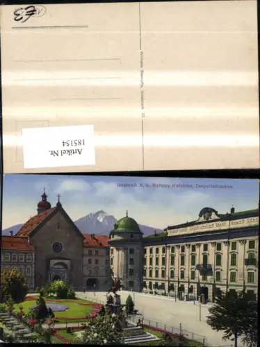 185154,Innsbruck K k Hofburg Hofkirche Leopoldsbrunnen