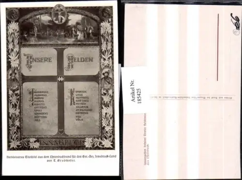 185425,Innsbruck Unsere Helden Heldennamen aus d. Ehrenbuchband