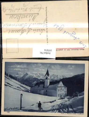 197074,Innsbruck Maria Waldrast geg. Olperer Kirche