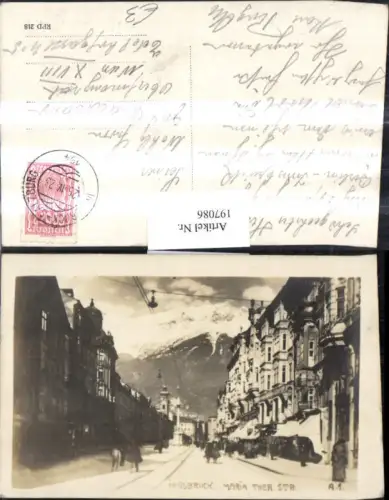 197086,Innsbruck Foto Ak Maria Theresien Strasse