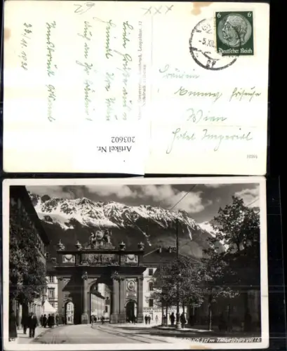 Innsbruck Triumphpforte Bogen Straßenansicht