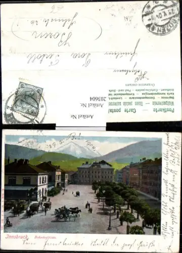 Innsbruck Bahnhofplatz Bahnhof Platz Kutschen Pferdekutschen