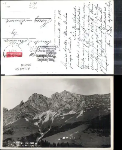 204608,Innsbruck Höttingeralpe Frau Hitt u. Sattelspitze