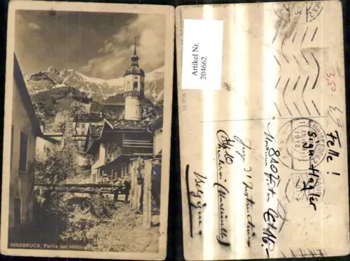 204662,Innsbruck Partie b. Hötting Kirche