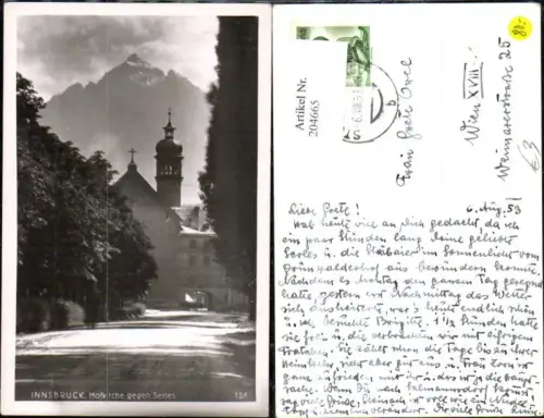 204665,Innsbruck Hofkirche geg. Serles