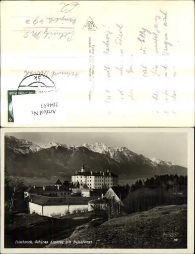 204693,Innsbruck Schloss Ambras m. Bettelwurf