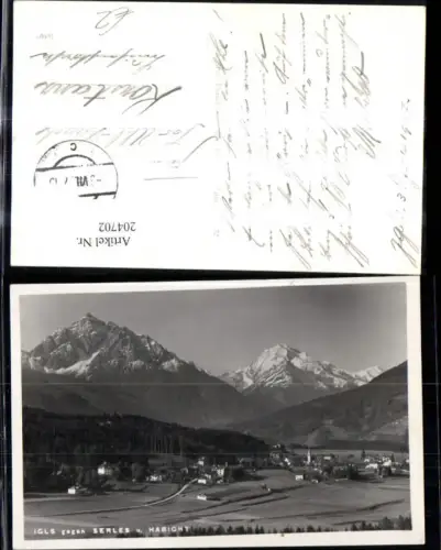 204702,Innsbruck Igls geg. Serles u. Habicht Foto Ak