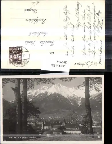 209986,Innsbruck Teilansicht geg. Norden