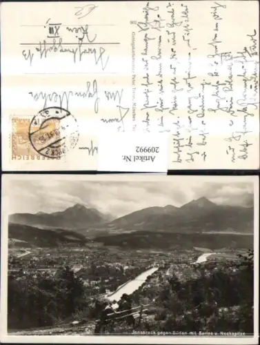 209992,Innsbruck Totale geg. Süden m. Serles u. Nockspitze