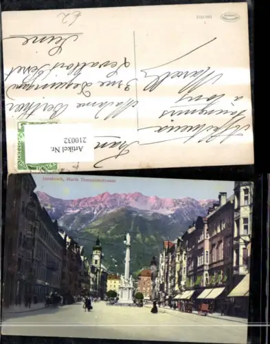 210032,Innsbruck Maria Theresienstrasse m. Annasäule Personen