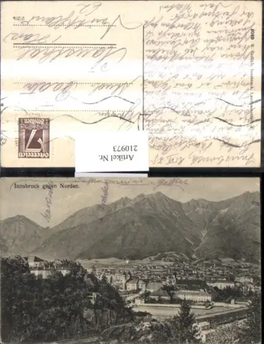 210973,Innsbruck Totale geg. Norden