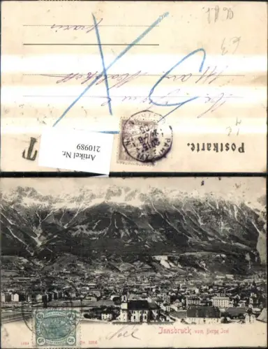 210989,Innsbruck Totale v. Berge Isel