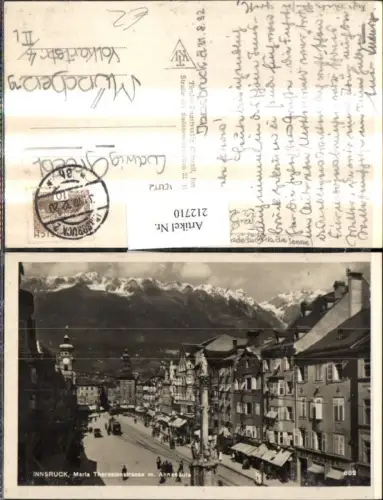 212710,Innsbruck Maria Theresienstraße m. Annasäule