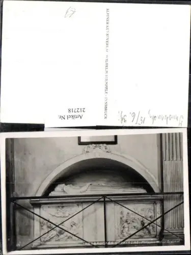 212718,Innsbruck Hofkirche Kirche Philippine Welser Grabmal