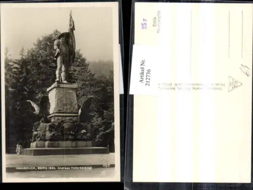 212736,Innsbruck Berg Isel Andreas Hofer-Denkmal