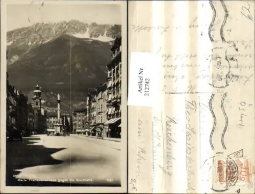 212742,Innsbruck Maria Theresienstraße Straßenansicht Annasäule