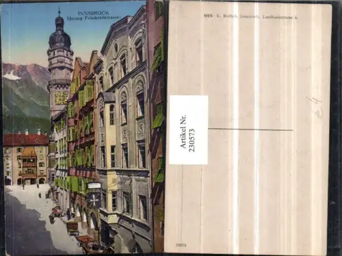230573,Innsbruck Herzog Friedrichstraße m. Turm u. Goldenes Dachl