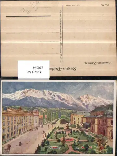 230594,Künstler AK Reup Innsbruck Rennweg Park Platz Straße