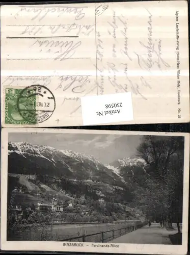 230598,Innsbruck Ferdinands-Allee Straßenansicht Bergkulisse