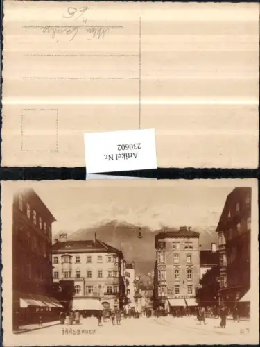 230602,Innsbruck Straßenansicht Litfaßsäule Geschäfte Atelier Czichna