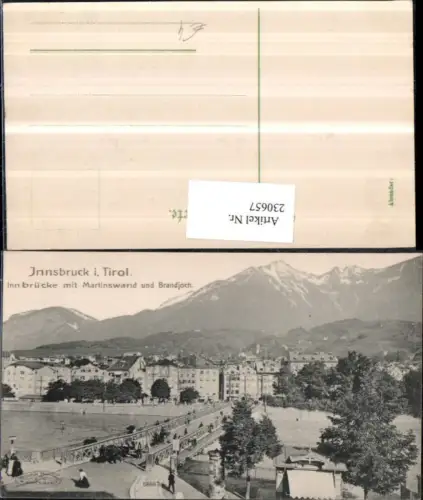 230657,Innsbruck Innbrücke Brücke m. Martinswand u. Brandjoch
