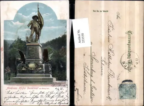 233550,Innsbruck Andreas Hofer Denkmal am Berg Isel