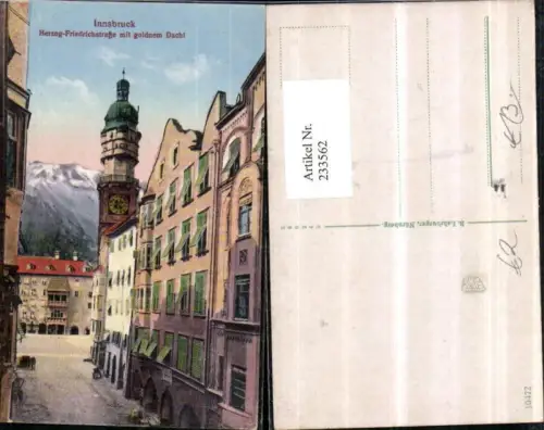 233562,Innsbruck Herzog Friedrichstraße m. Goldenem Dachl