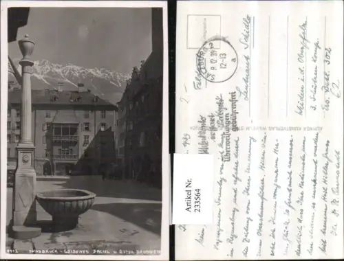 233564,Innsbruck Goldenes Dachl u. Alter Brunnen