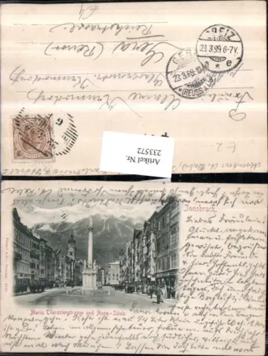 233572,Innsbruck Maria Theresienstraße u. Anna-Säule pub Stengel u. Co 2320