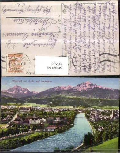 233576,Innsbruck Totale m. Serles u. Nockspitze pub Purger u. Co 12244