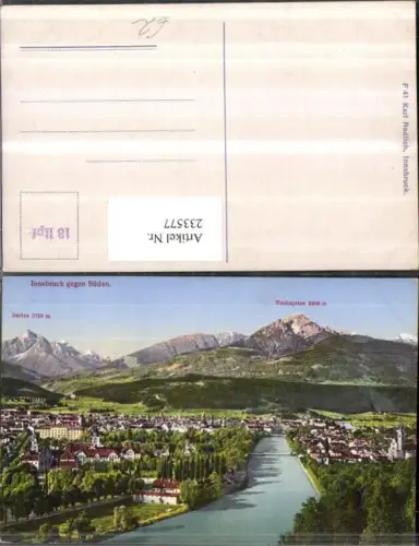 233577,Innsbruck Totale geg. Süden Serles Nockspitze