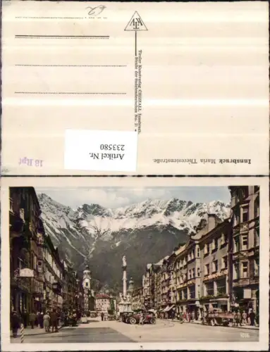 233580,Innsbruck Maria Theresienstraße Straßenansicht Geschäfte Anna-Säule