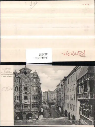 233587,Innsbruck Herzog Friedrichstraße Goldenes Dachl u. Katholisches Kasino